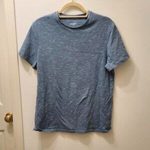 Goodfellow & Co. Unisex T-Shirt Crew Neck Short Sleeve Blue White Size M